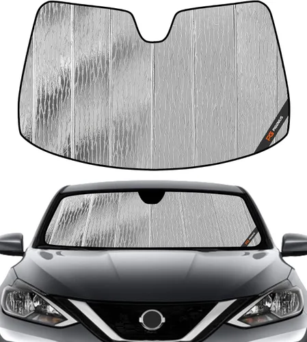 Vista 11 de Parasol para parabrisas para Nissan Sentra 2020-2025 - Parasol para ventana delantera, protección Gris