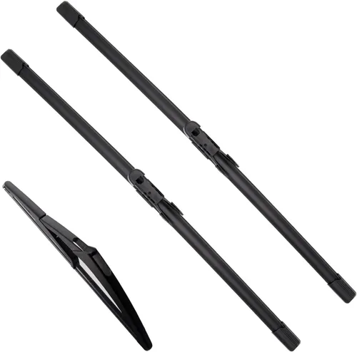 Vista 13 de JustCar - 3 limpiaparabrisas para Jeep Wangler 2007-2017 y Jeep Wrangler JK 2008-2018, repuesto de equipo original - 15, 15 y 12E pulgadas - juego