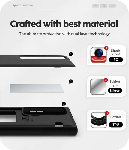 Vista 332 de GOOSPERY Parachoques magnético para puerta compatible con Galaxy S9 Plus, tarjetero tipo billetera con cierre automático por iman, funda protectora