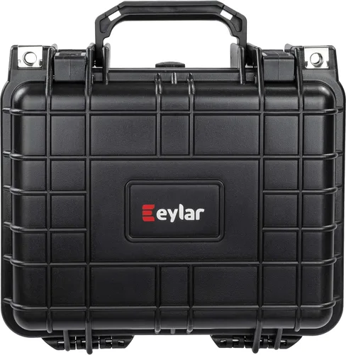 Vista 2 de Eylar Pequeño engranaje profundo de 10.62", equipo, estuche rígido para cámara impermeable con espuma (negro) estándares TSA