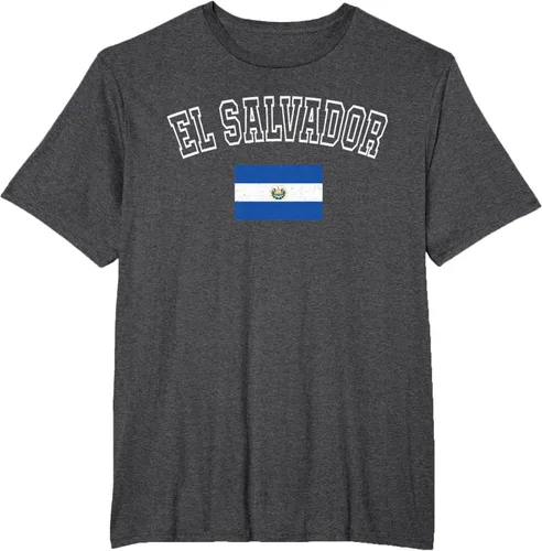 Vista 24 de Camiseta vintage con diseño de la bandera de El Salvador