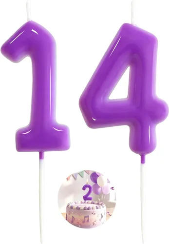Vista 225 de Velas número 2 arcoíris con número 3D de feliz cumpleaños para decoración de fiesta de pastel de cumpleaños, suministros de celebración