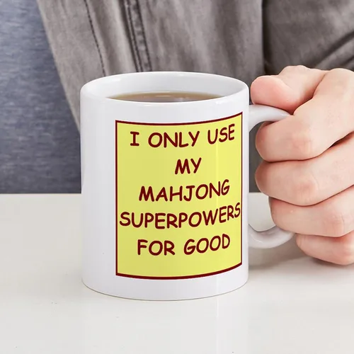 Vista 4 de CafePress Mahjong Mugs - Taza de café de cerámica de 11 oz (11.0 fl oz)