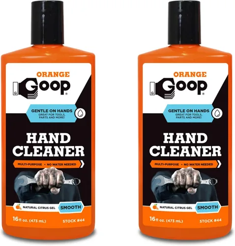 Vista 9 de GOOP Limpiador de manos sin agua multiusos líquido naranja - Botella abatible de 16 oz