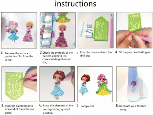 Vista 5 de Kits de pintura de diamantes para niños, kits de arte de diamantes para niños y niñas, artes y manualidades para niñas de 4 a 8, 6 a 8, 8 a 12 años