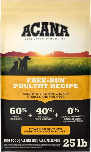 Vista 19 de ACANA Alimento Seco para Perros Sin Granos Receta de Aves de Corral Criadas en Libertad Bolsa de 4.5 libras Grain Free, High Protein, Made in the