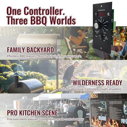 Vista 6 de Kit de controlador para Traeger BAC236, BAC365, BAC283, etc. (sin puertos de sonda de temperatura) - Compatible con Bronson 20, Pro 22/34, Texas