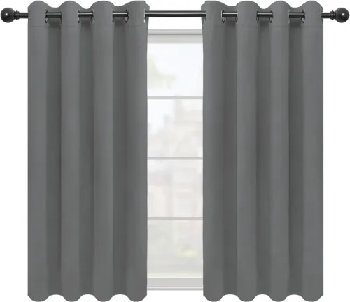 Vista 219 de Easy-Going - Cortinas opacas para dormitorio, aislamiento térmico sólido con ojales, cortinas de ventana para reducción de ruido, cortinas