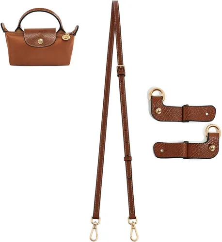 Vista 7 de Correa de Cuero para Bolso Bandolera Correa de Hombro Ajustable Adecuada para Bolsos Long Champ