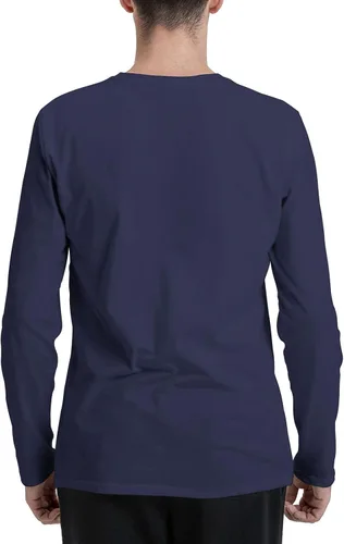 Vista 5 de SKYJUNOJN Camiseta de algodón de manga larga para hombre, sudadera popular de manga larga para viajes al aire libre