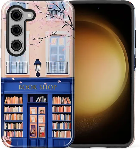 Vista 90 de Funda compatible con Samsung Galaxy S23, funda híbrida de protección rígida de 2 capas, a prueba de golpes, funda protectora resistente para Lata