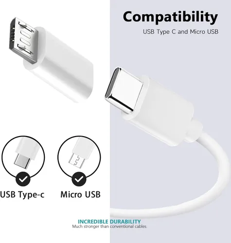 Vista 2 de Paquete de 4 cargadores de panel solar USB tipo C de 7 W compatibles con Ring Outdoor Cam Plus, Stick Up Cam Pro, Spotlight Cam Plus, Spotlight Cam