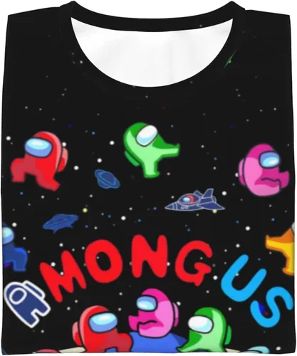 Vista 6 de Camiseta juvenil de manga corta para niños, camisetas de manga corta con cuello redondo y estampado 3D, camisetas para adolescentes, niños y niñas