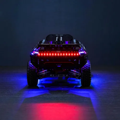 Vista 2 de BrickBling Luz LED para Lego Technic Audi RS Q e-tron 42160, kit de iluminación DIY para Lego 42160 (sin modelo)