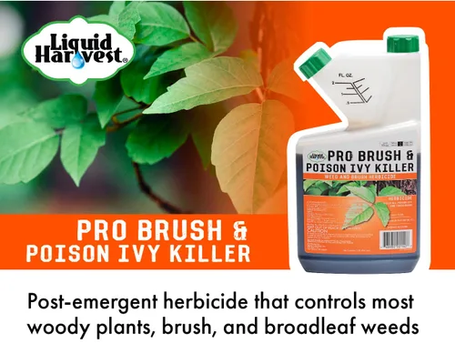 Vista 2 de Pro Brush & Poison Ivy Killer – 32oz – (Comparar con Crossroad) Herbicida concentrado posemergente para plantas leñosas, cepillo y control
