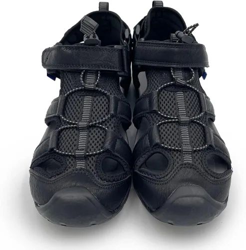 Vista 6 de Amoji Men's Sturdy Outdoor Sport Sandal with Memory Foam Rubber Outsole 701
