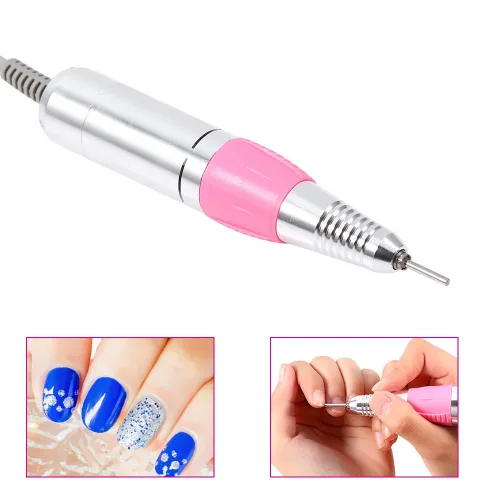 Vista 2 de Mango de taladro de uñas, 30000 rpm, pieza de mano de esmalte de uñas, taladro eléctrico para arte de uñas, herramienta de manicura para el hogar