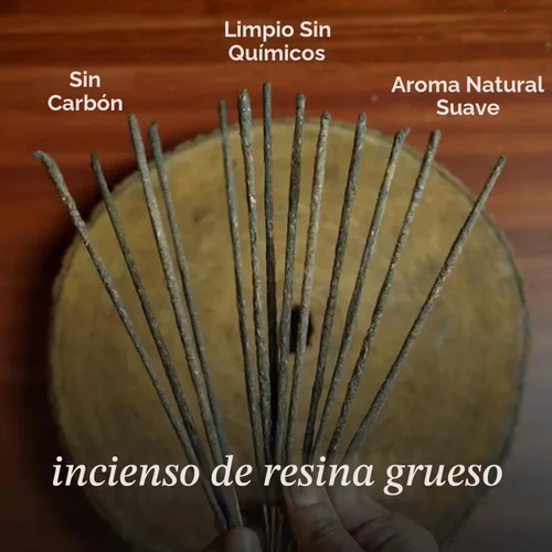 Vista 2 de Mystic Oud Varillas de incienso de madera de agar, inciensos de resina Místico Oud Incese