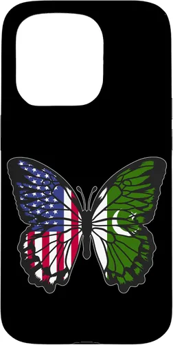 Vista 14 de Pakistani Roots USA Pakistan Mix Butterfly Pakistan Heritage Case for iPhone 17