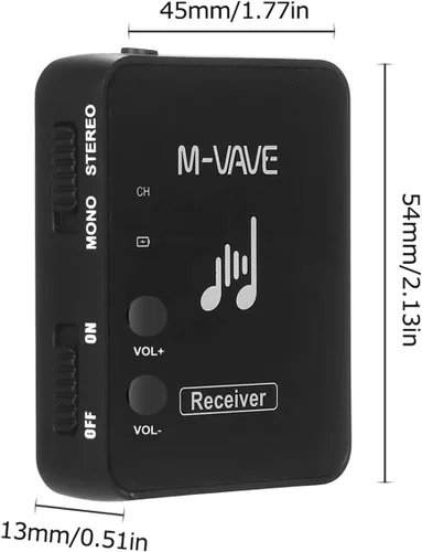 Vista 4 de WP-10 Auricular Monitor Sistema de Transmisión Receptor Recargable (Receptor)