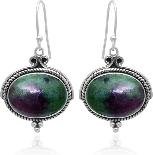 Vista 27 de Veracity Jewelry - Aretes de plata de ley con piedras preciosas para mujeres y niñas, regalo para su cumpleaños, aniversario, esposa, mamá, novia