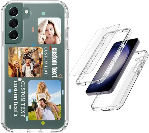 Vista 33 de Funda resistente personalizada para Samsung Galaxy S20 FE [protector de pantalla de vidrio templado] [carcasa de silicona suave] [parachoques de PC]