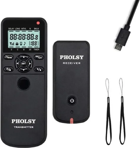 Vista 9 de PHOLSY Control remoto con temporizador de cámara con HDR compatible con Canon R100 R8 R6ii R7 R10 90D 250D 850D 6Dii 7Dii G1Xiii; para Olympus OM-1