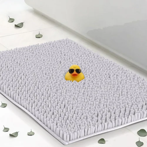 Vista 20 de Tapetes de baño pequeños de felpilla de 22 x 14 pulgadas, tapetes de baño absorbentes de felpa, de secado rápido, suaves y lavables a máquina