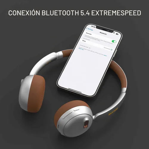 Vista 6 de Sirius 120H ANC - Auriculares inalámbricos Bluetooth con cancelación de ruido con micrófono, modo de transparencia, ligeros para viajes, gimnasio
