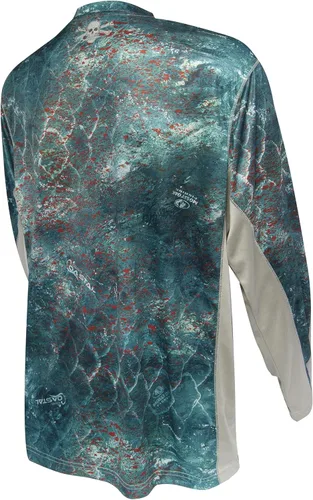 Vista 2 de Calcutta Mens Long Sleeve Performance Shirt Mossy Oak Cloud Bank Active Outdoor Apparel