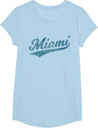 Vista 10 de Camiseta de estilo vintage de Miami Florida VARSITY SCRIPT Sports, gris, S