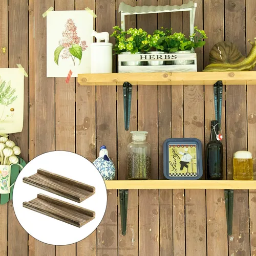 Vista 6 de Marco de pared de partición de una palabra, decoración de madera, estante de pared de madera, decoración de artículos para el hogar, estante