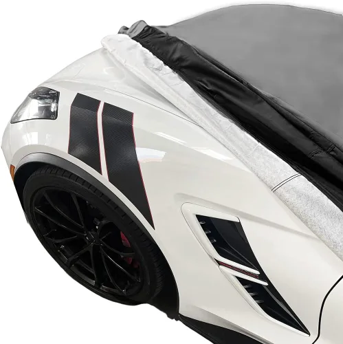 Vista 6 de 2014-2017 C7 Stingray, Z51, Z06, Grand Sport Corvette Stingray cobertor para automóviles plus, ultraprotector, para interiores y exteriores Gris