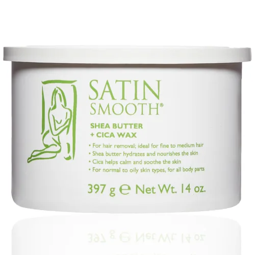 Vista 20 de Cera de depilación para cabello Satin Smooth Aloe Vera 14oz.