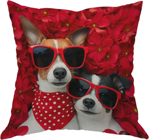 Vista 12 de Moslion Funda de almohada decorativa con diseño de cara de gato, funda de almohada cuadrada de lino y algodón de 18 x 18 pulgadas, para sofá