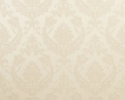 Vista 2 de Muestra solo para fines de exhibición. Papel tapiz texturizado Concord con motivos florales de damasco, satén morado, 7 x 10 pulgadas, 266736