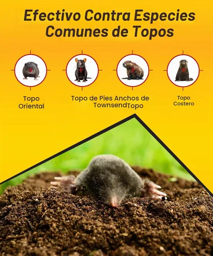 Vista 4 de Kaput Cebo de gel para topos, listo para usar, mata lunares de warfarina para césped para control de roedores, inyección directa de túnel