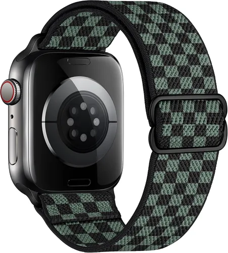 Vista 14 de Correas elásticas de nailon compatibles con Apple Watch de 1.496 pulgadas, 1.575 pulgadas, 1.614 pulgadas, 1.654 pulgadas, 1.732 pulgadas, 1.732