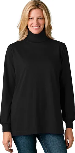 Vista 21 de Camisa algodón, cuello de tortuga, talla grande, Perfecta, para mujer. Banana