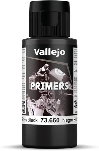 Vista 5 de Vallejo Pintura de imprimación negra brillante, 1.1 fl oz