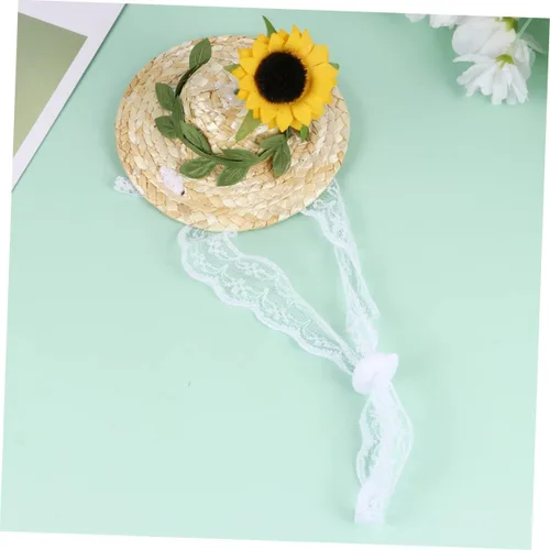 Vista 2 de Sombrero de vaquero blanco, sombreros de fiesta de vaquero, sombreros de fiesta blancos para perros, sombreros de fiesta para perros, sombrero