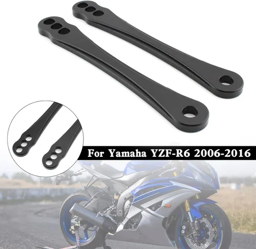 Vista 3 de Kit de eslabones de bajada de aluminio CNC para Yamaha YZF-R6 2006-2016