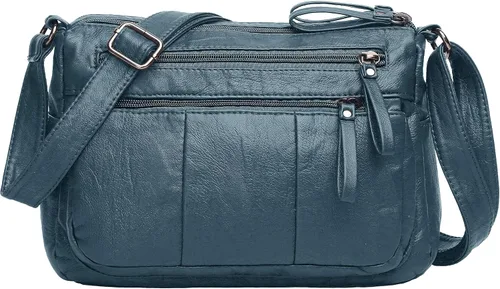 Vista 7 de Bolsos VOLGANIK ROCK para mujer de piel sintética suave, bolso de hombro para damas, bolso bandolera y bolsos de mano, liviano, con bolsillos