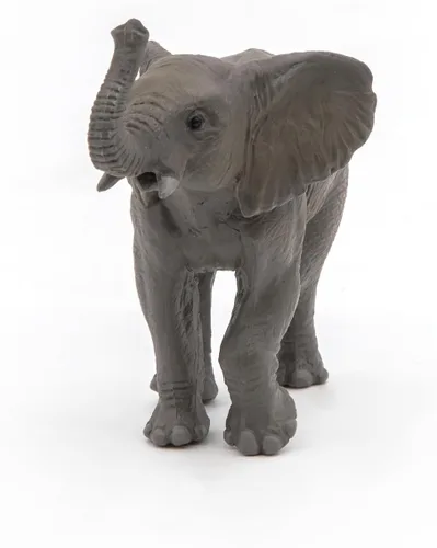Vista 4 de Papo -Pintado a mano - Figura -Wild Animal Kingdom - Elefante joven -50225 -Coleccionable - para niños - Adecuado para niños y niñas- a partir de 3
