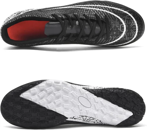 Vista 2 de HaloTeam Zapatos de fútbol para hombre, botas de fútbol para hombre, botas de fútbol de césped para entrenamiento profesional al aire libre
