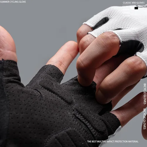 Vista 5 de Guantes de ciclismo Antideslizante, almohadilla XRD que absorbe los golpes, guantes de ciclismo MTB ligeros y transpirables para hombres y mujeres