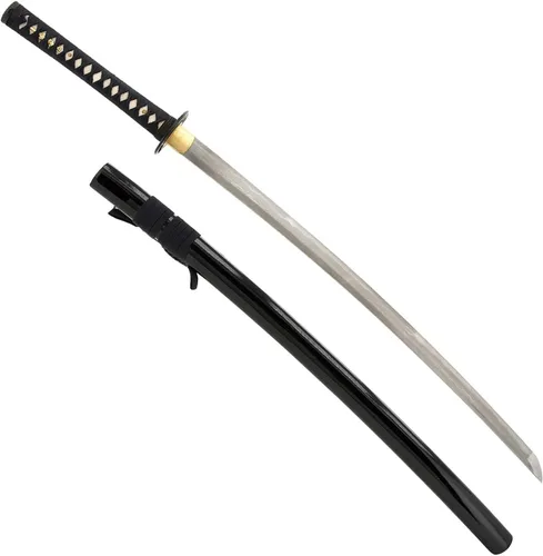 Vista 12 de HMS Espada Katana Samurai Japonesa Finely finished blades in 1045, 1095 or Damascus steel for dojo practice and display; includes protective sword