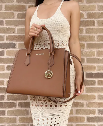 Vista 8 de Hope - Bolso grande de cuero Saffiano Equipaje