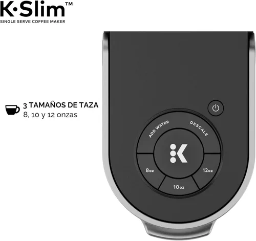 Vista 8 de Keurig K-Slim CoffeeFeer, Brewer de café Single Stefer K-CUP POD, 8 a 12oz. Tamaños de preparación, negro
