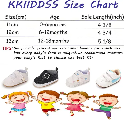 Vista 6 de KKIIDDSS Unsex - Zapatos de piel sintética para bebés y niñas, con parte superior alta, con cordones, suela suave, antideslizantes, para recién